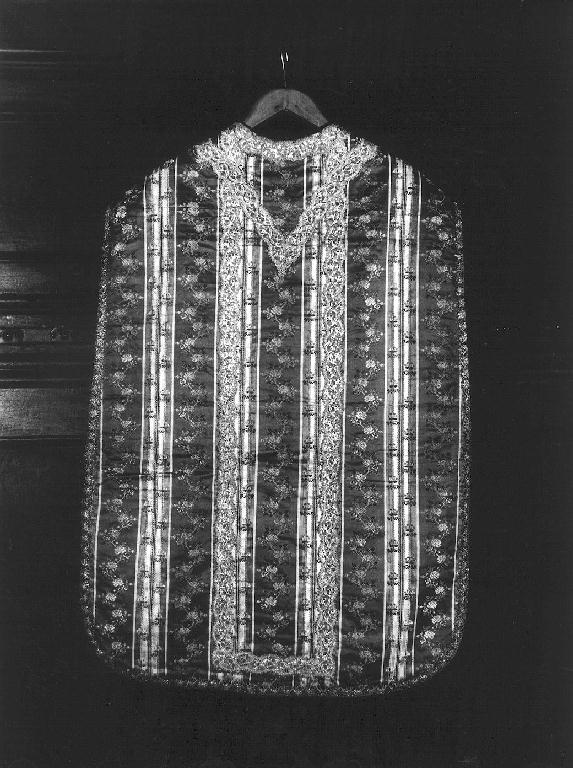 motivi decorativi floreali (paramento liturgico, opera isolata) - manifattura ligure (seconda metà sec. XVIII)