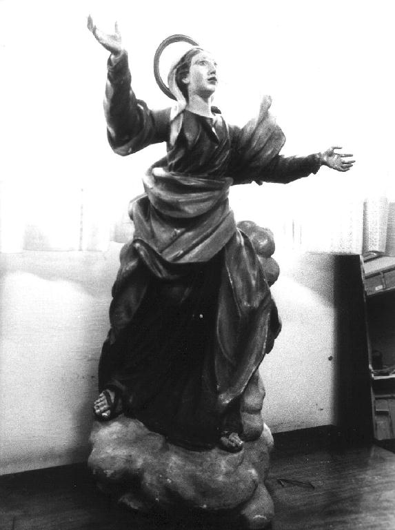 Madonna in gloria (statua, opera isolata) - bottega ligure (seconda metà sec. XIX)