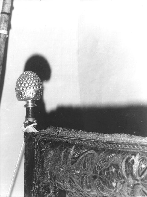 asta di stendardo processionale, coppia - bottega ligure (sec. XVIII)