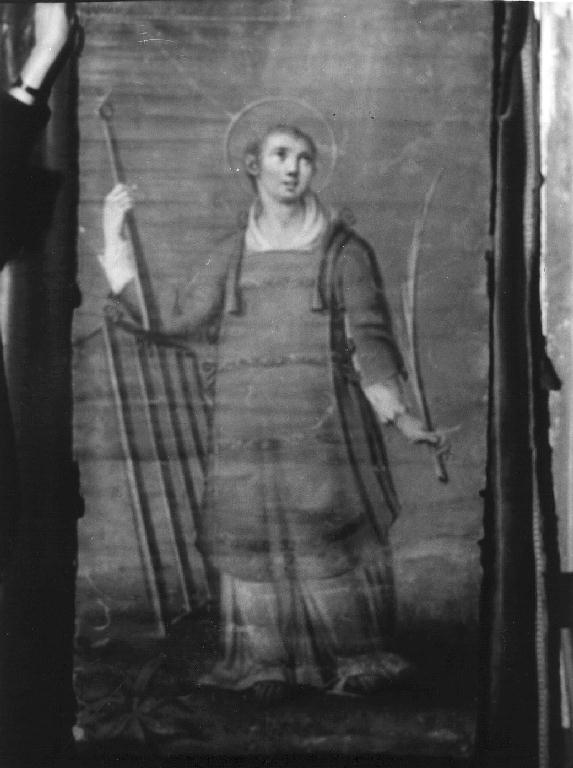 San Lorenzo (stendardo processionale, opera isolata) - ambito ligure (seconda metà sec. XIX)