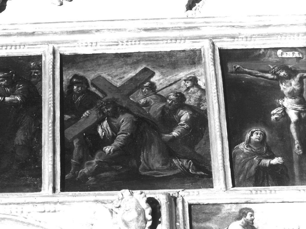 salita di Cristo al monte Calvario (dipinto, opera isolata) di Carlone Giovanni Battista (scuola) (seconda metà sec. XVII)