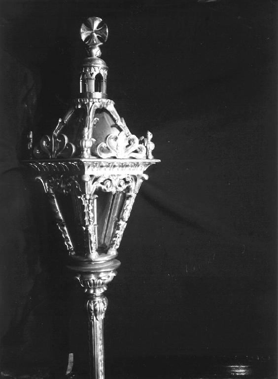 lanterna processionale, serie di Castagnino Davide (sec. XIX)