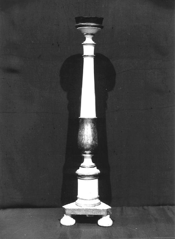 candeliere, serie - bottega ligure (sec. XIX)