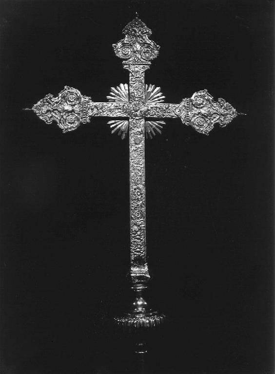 croce processionale, opera isolata - bottega ligure (prima metà sec. XIX)