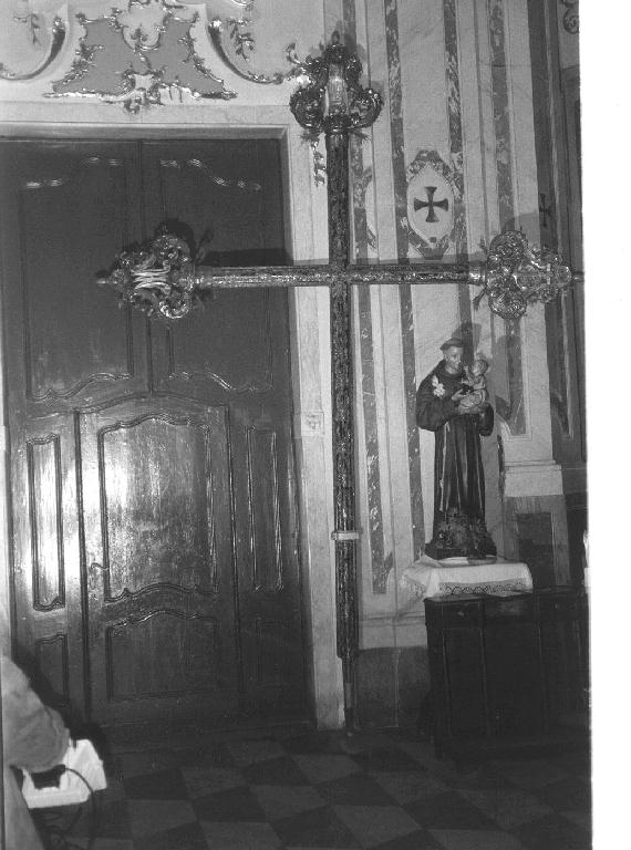 croce processionale, opera isolata - bottega ligure (fine sec. XIX)