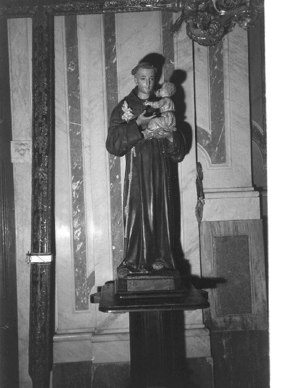 Sant'Antonio da Padova con il bambino (statua, opera isolata) - bottega ligure (primo quarto sec. XX)