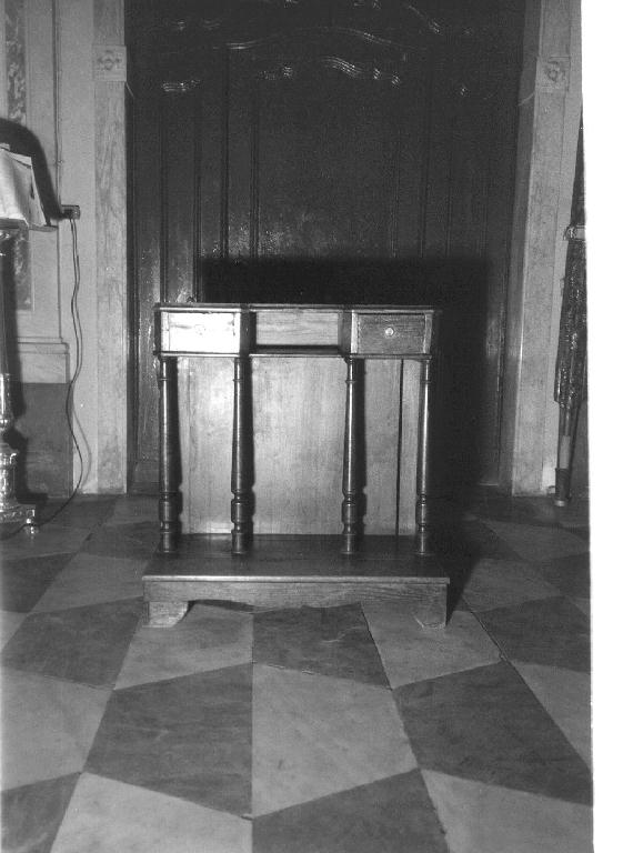 inginocchiatoio, opera isolata - bottega ligure (fine/inizio secc. XIX/ XX)