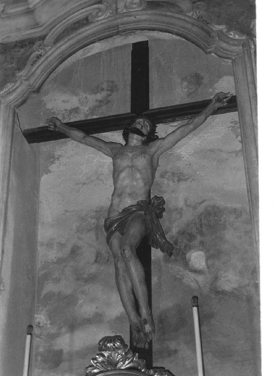 CRISTO CROCIFISSO (crocifisso, opera isolata) - bottega ligure (primo quarto sec. XX)