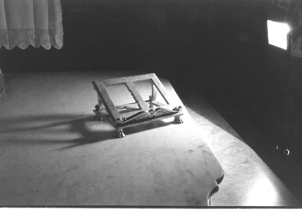 leggio d'altare, opera isolata - bottega ligure (seconda metà sec. XIX)