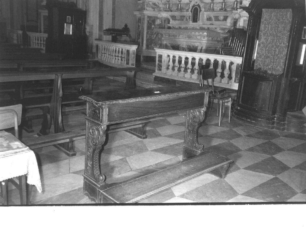 inginocchiatoio, opera isolata - bottega ligure (fine/inizio secc. XIX/ XX)