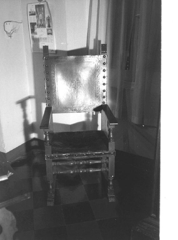 sedia, opera isolata - bottega ligure (sec. XIX)