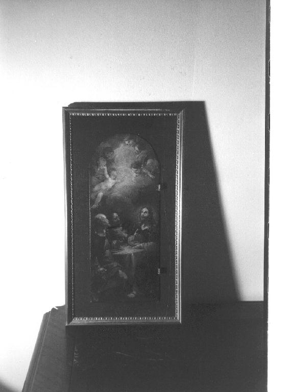 CENA IN EMMAUS (sportello di tabernacolo, opera isolata) - ambito ligure (fine/inizio secc. XVII/ XVIII)