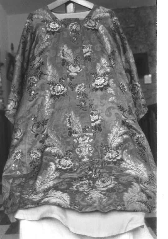 motivi decorativi floreali (piviale, opera isolata) - manifattura italiana (seconda metà sec. XIX)