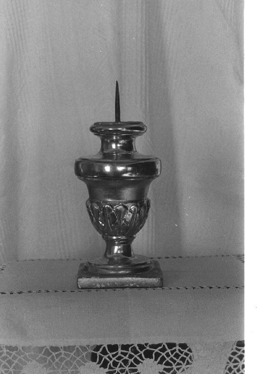 portacandelabro, serie - bottega ligure (primo quarto sec. XX)