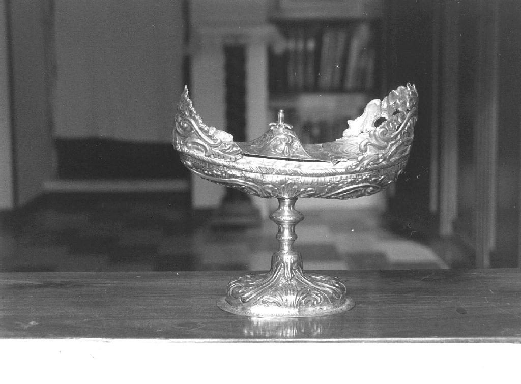 navicella portaincenso, opera isolata - bottega italiana (ultimo quarto sec. XVIII)