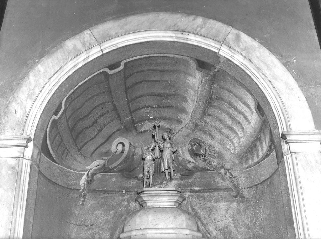 motivo decorativo a valve di conchiglia (decorazione pittorica, elemento d'insieme) - ambito ligure (seconda metà sec. XIX)