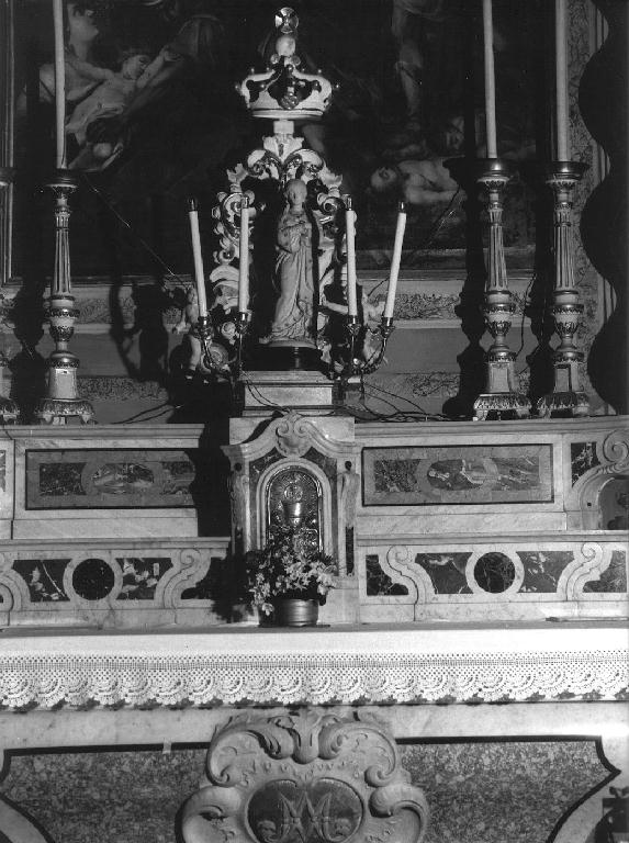 motivi decorativi geometrici e vegetali stilizzati (gradino d'altare, elemento d'insieme) di Ortelli Angelo (sec. XIX)