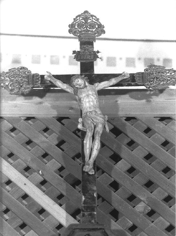 CRISTO CROCIFISSO (statua, elemento d'insieme) - bottega ligure (sec. XVII)