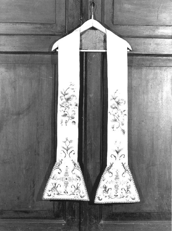 motivi decorativi floreali (stola, elemento d'insieme) - manifattura ligure (sec. XVII)