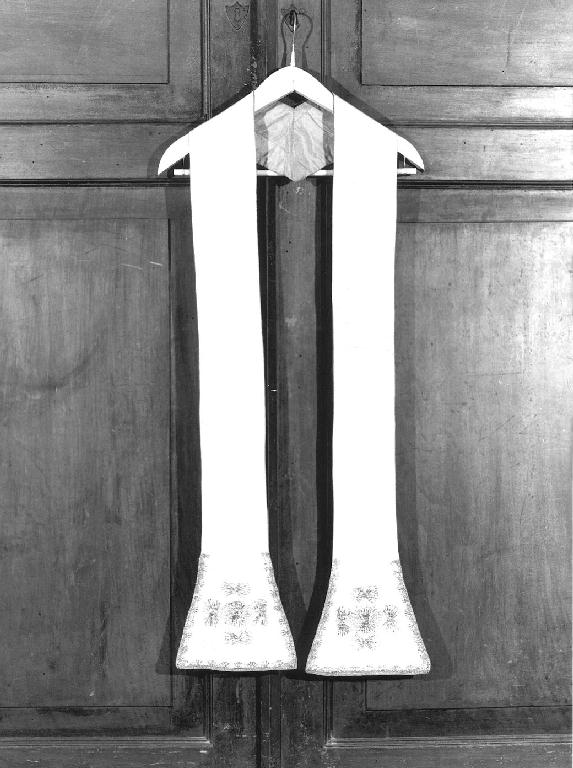 stola, elemento d'insieme - manifattura ligure (fine/inizio secc. XVIII/ XIX)