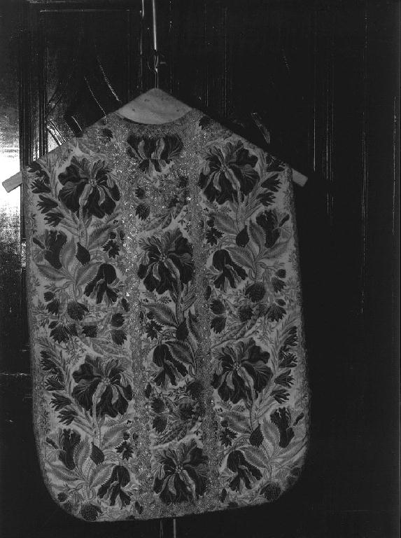 motivi decorativi floreali (pianeta, elemento d'insieme) - manifattura ligure (sec. XVIII)