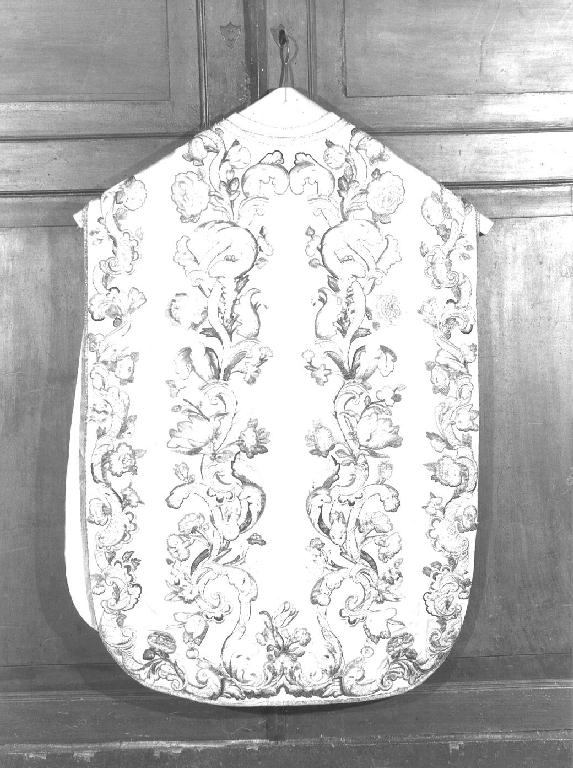 MOTIVI DECORATIVI VEGETALI/ MOTIVI DECORATIVI FLOREALI/ MOTIVI DECORATIVI A VOLUTE (pianeta, elemento d'insieme) - manifattura ligure (sec. XVII)