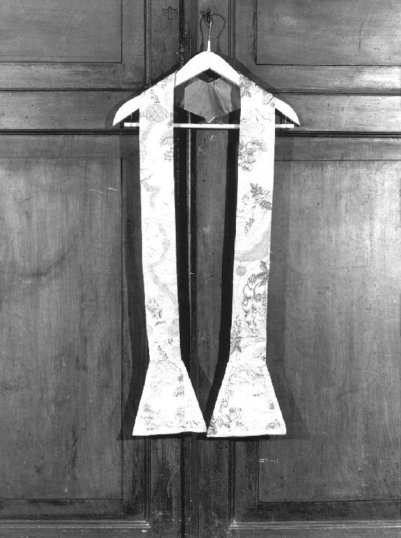 MOTIVI DECORATIVI FLOREALI/ MOTIVI DECORATIVI VEGETALI (stola, elemento d'insieme) - manifattura ligure (sec. XVIII)