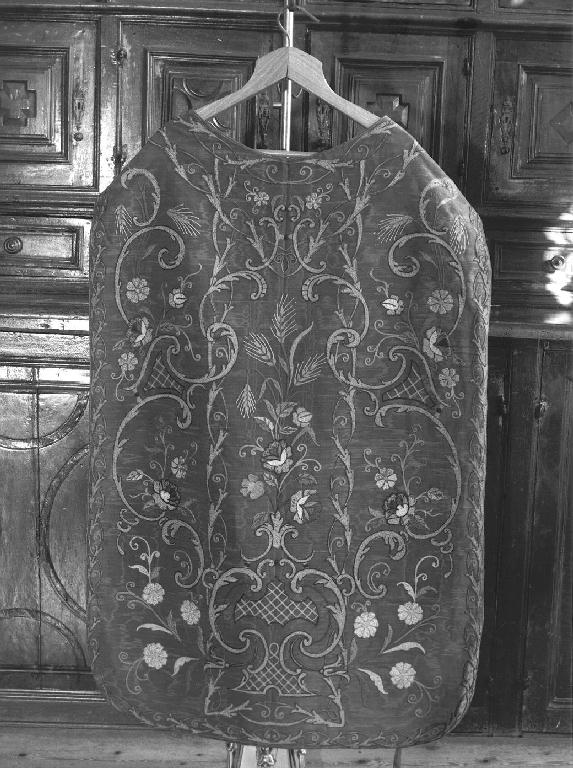 motivi decorativi floreali (pianeta, opera isolata) - manifattura ligure (seconda metà sec. XIX)