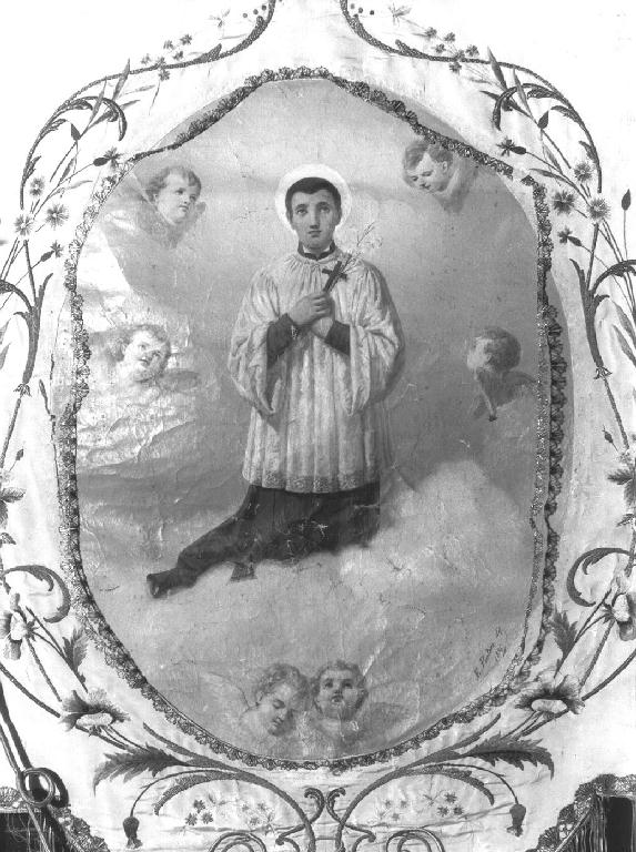 San Luigi Gonzaga (dipinto, elemento d'insieme) - PRODUZIONE LIGURE (sec. XIX)