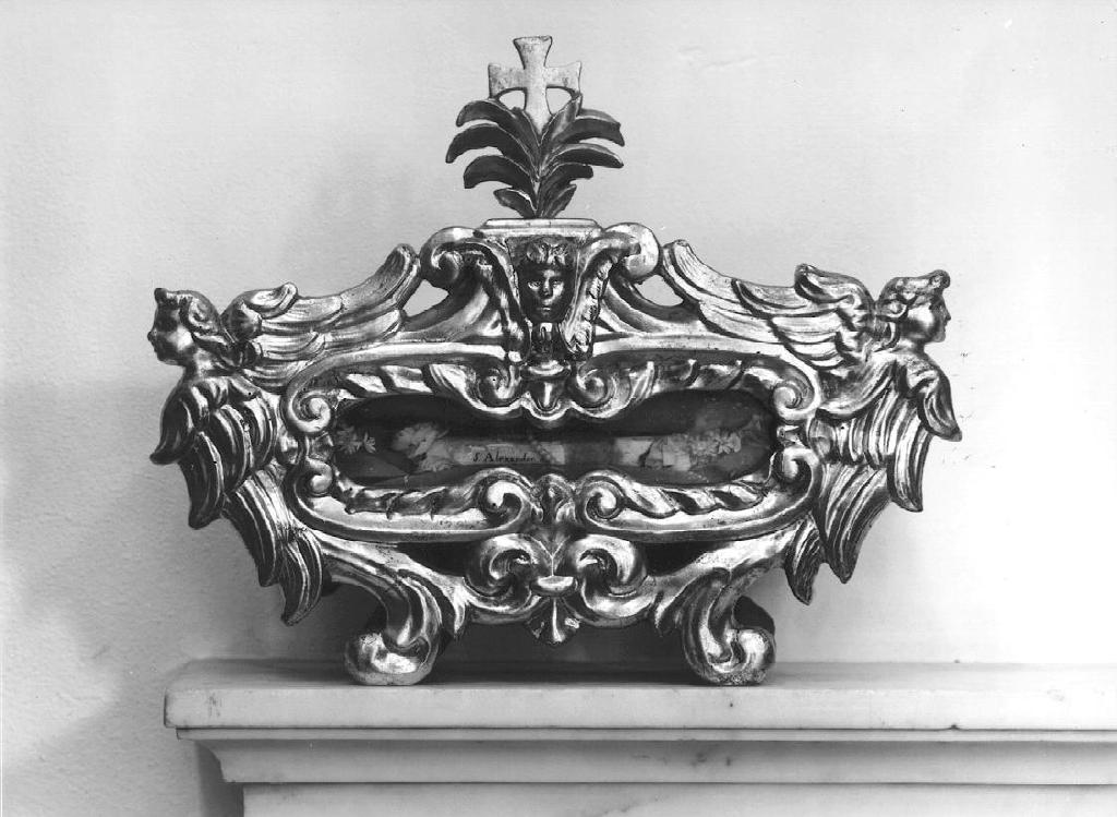 reliquiario, coppia - bottega ligure (ultimo quarto sec. XIX)