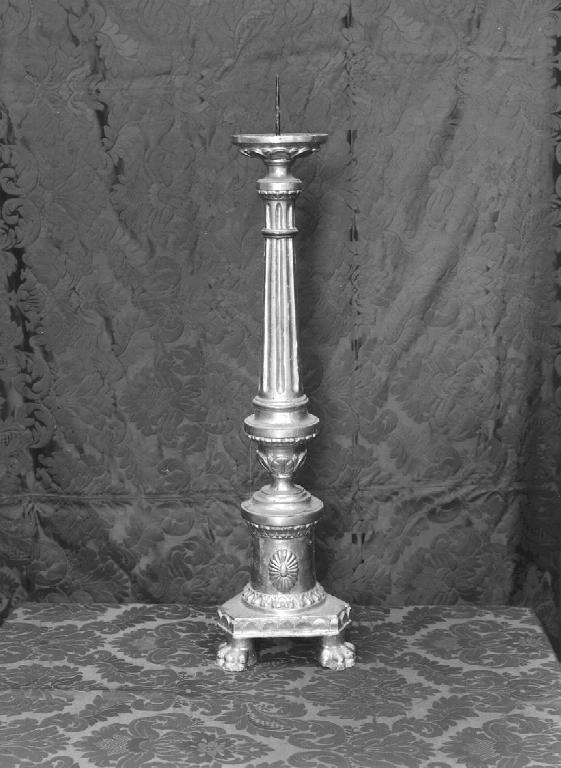 candeliere, serie - bottega genovese (metà sec. XIX)