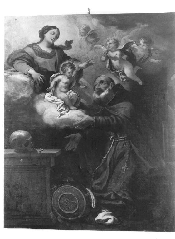 apparizione della Madonna con Bambino a San Felice da Cantalice (dipinto, opera isolata) - ambito genovese (primo quarto sec. XVIII)