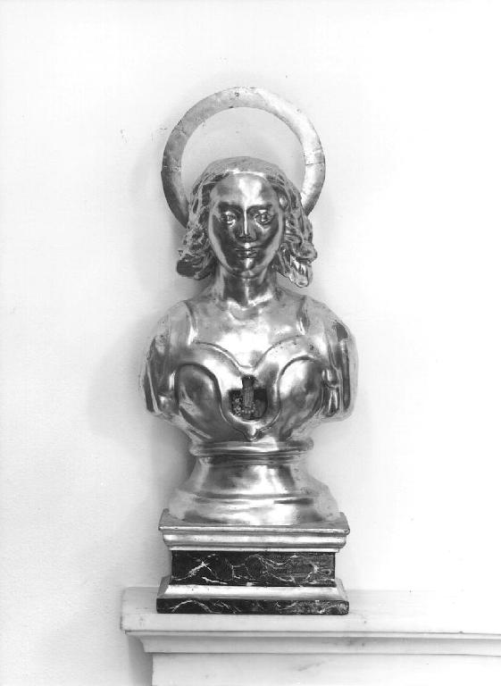 reliquiario - a busto, coppia - bottega ligure (metà sec. XIX)