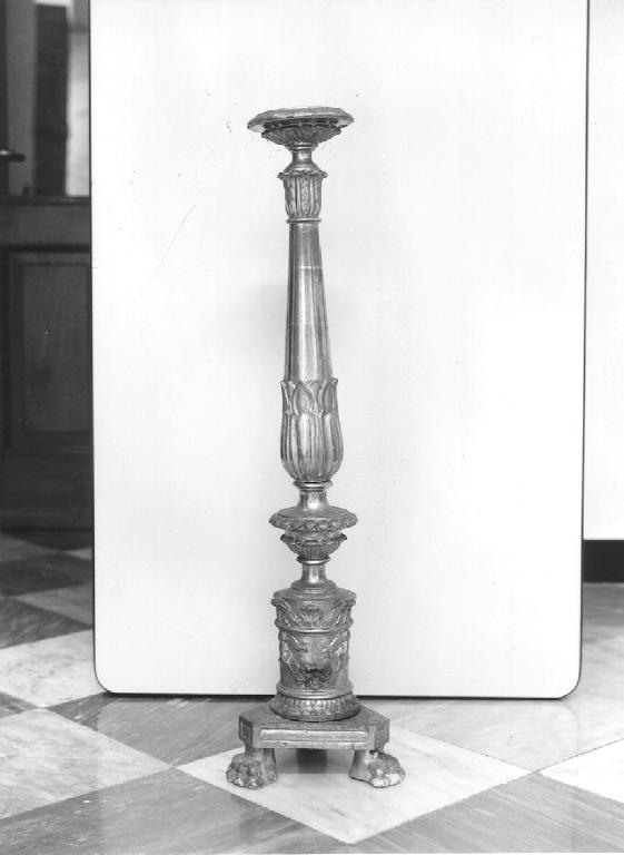 candeliere, serie - bottega ligure (prima metà sec. XIX)