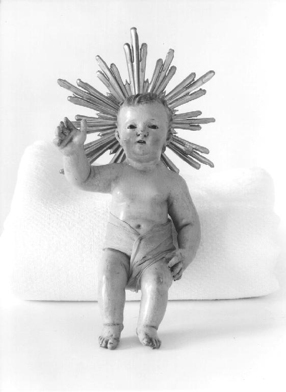 Gesù Bambino (statuetta di presepio, opera isolata) di Garaventa Giovanni Battista (fine/inizio secc. XVIII/ XIX)