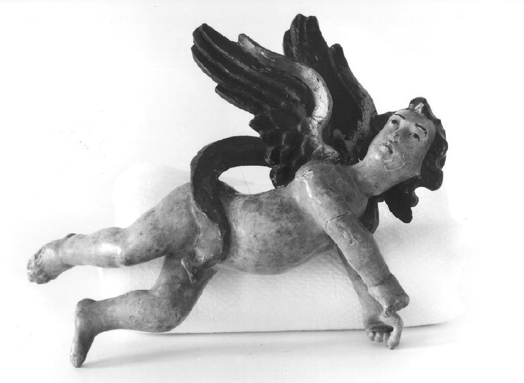 putto alato (statuetta di presepio, opera isolata) - PRODUZIONE GENOVESE, manifattura genovese (metà sec. XIX)