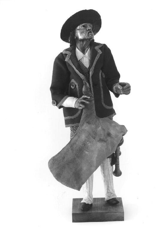 figura maschile (statuetta di presepio, opera isolata) - bottega genovese (seconda metà sec. XVIII)