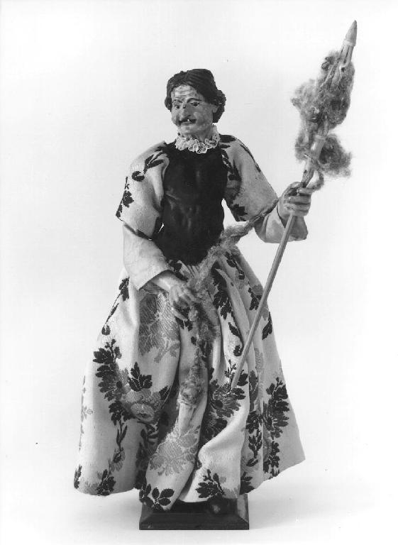 figura femminile (statuetta di presepio, opera isolata) - PRODUZIONE GENOVESE (seconda metà sec. XIX)