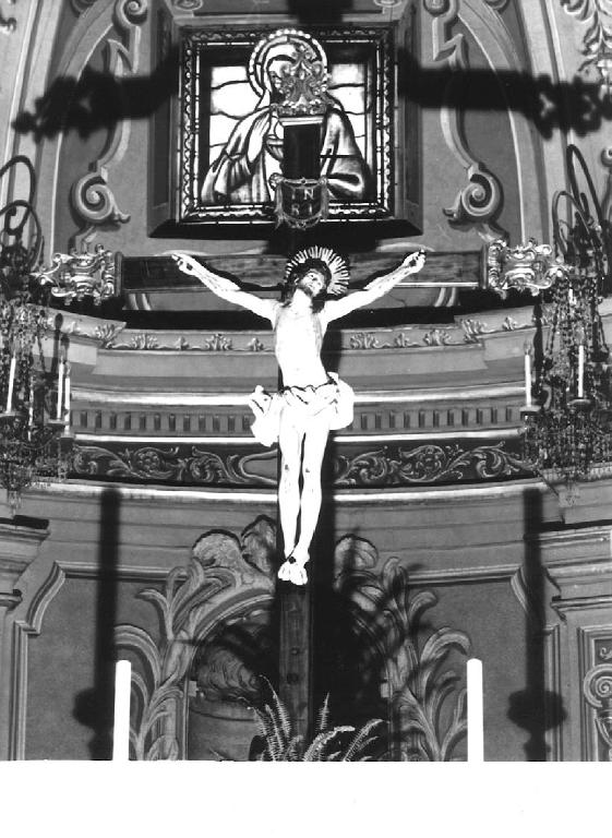 CRISTO CROCIFISSO (croce processionale, opera isolata) - bottega ligure (seconda metà sec. XIX)