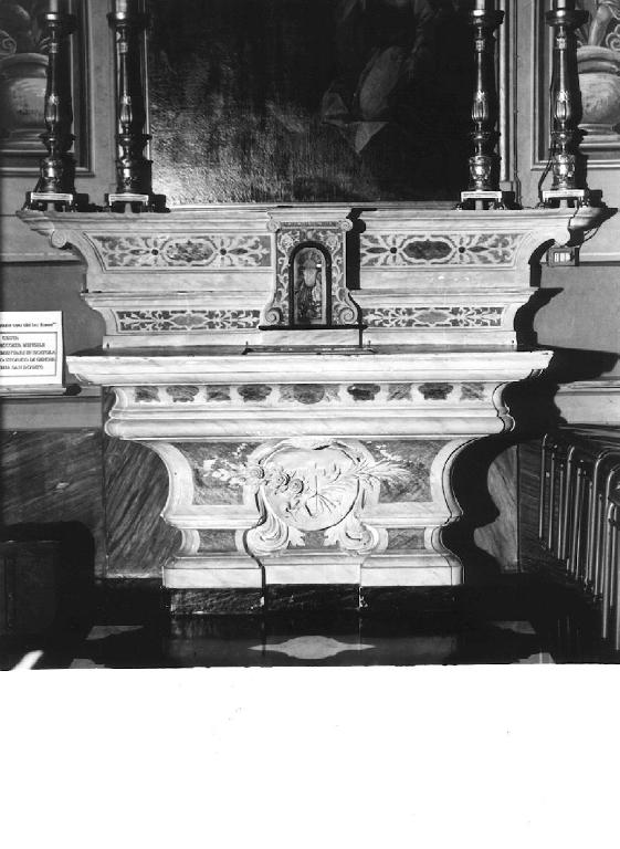 altare, opera isolata - PRODUZIONE LIGURE (seconda metà sec. XVIII)