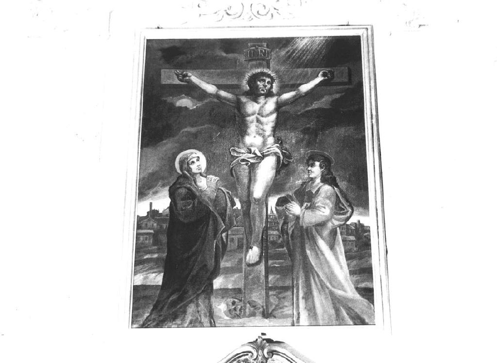 crocifissione di Cristo (dipinto, ciclo) - ambito genovese (sec. XVII)