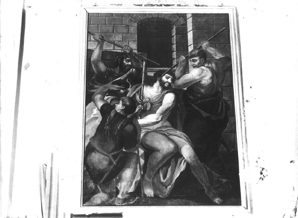 incoronazione di spine (dipinto, elemento d'insieme) - ambito ligure (sec. XVII)
