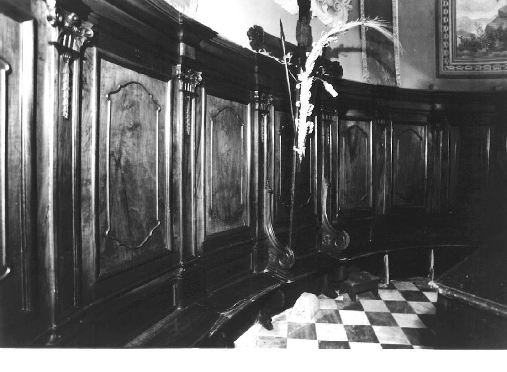 stalli del coro, opera isolata di Oneto Domenico, Descaso Giuseppe (sec. XVIII)