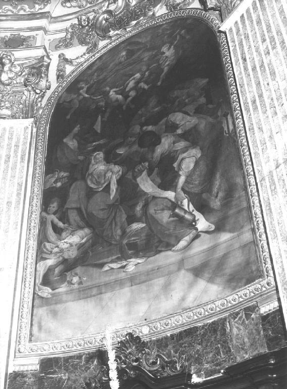 nascita di Maria Vergine (dipinto, opera isolata) di Ieli Melchiorre (sec. XVIII)