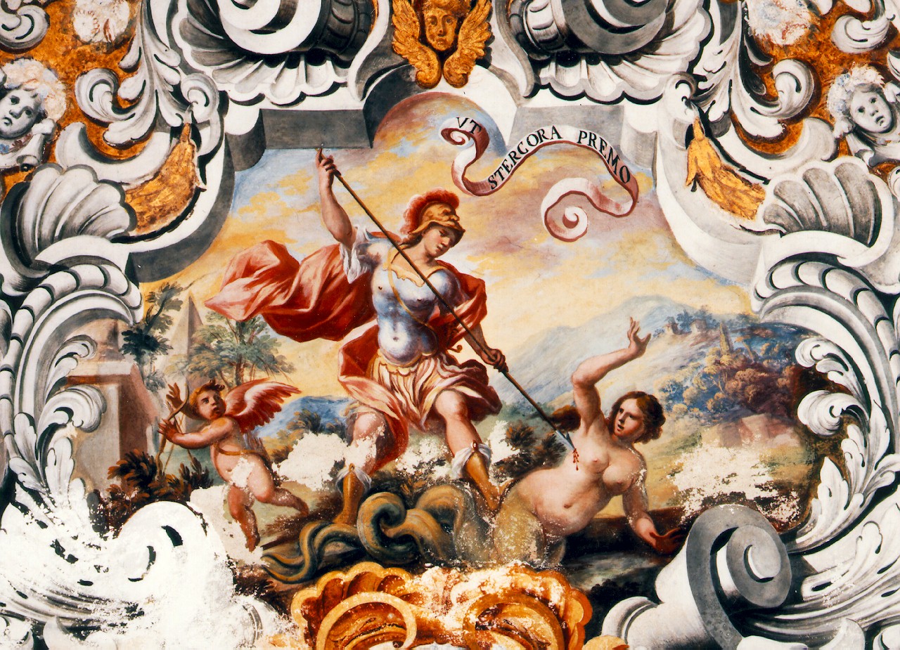 trionfo sulla lussuria (dipinto murale) - ambito siciliano (Seconda metà sec. XVIII)