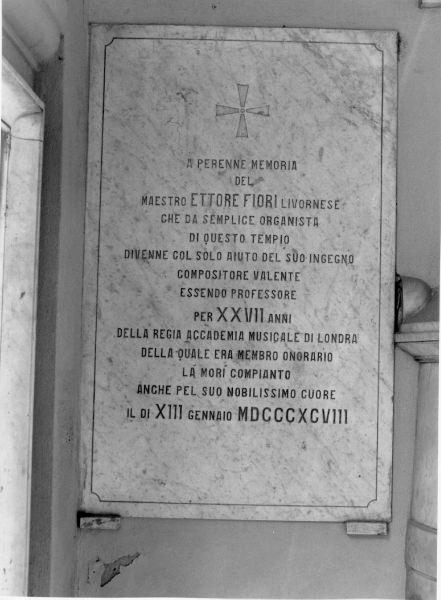 lapide tombale - bottega toscana (sec. XIX)