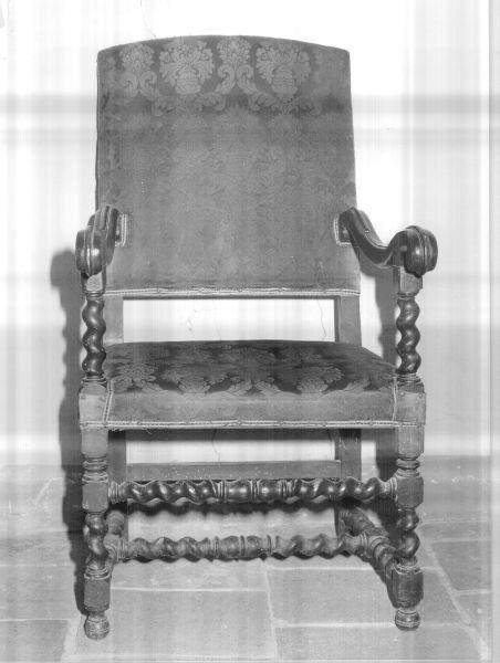 sedia - a braccioli - bottega versiliese (sec. XIX)