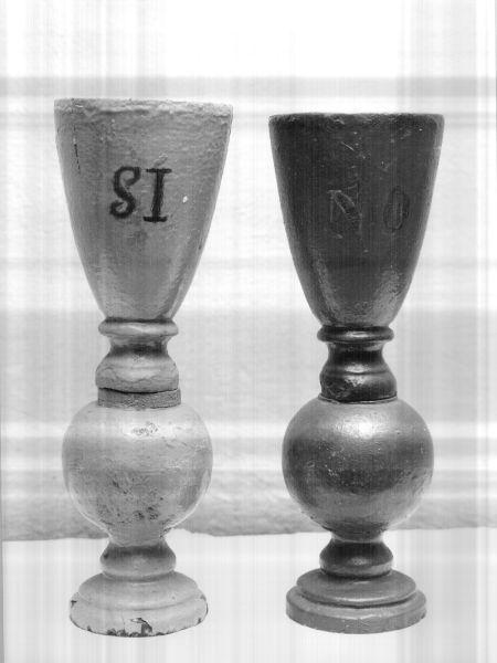 bussolotto per votazioni, serie - bottega versiliese (sec. XIX)