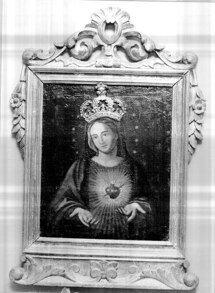 SACRO CUORE DI MARIA (dipinto) - ambito italiano (fine/inizio secc. XVIII/ XIX)