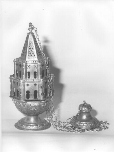 turibolo - a corpo architettonico - bottega lucchese (primo quarto sec. XVIII)